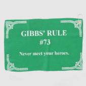 Gibbs' Regel 73 Golfhandtuch (Horizontal)