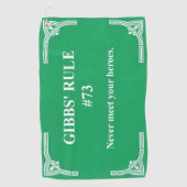 Gibbs' Regel 73 Golfhandtuch (Vorderseite)