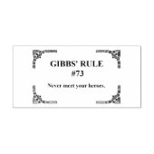 Gibbs' Regel 73 Gummistempel (Prägung)