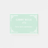Gibbs' Regel 73 Post-it Klebezettel (Vorderseite)