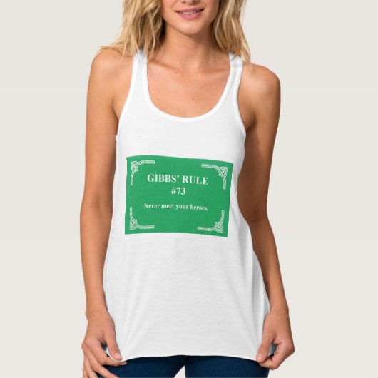 Gibbs' Regel 73 Tank Top (Vorderseite)