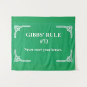 Gibbs' Regel 73 Wandteppich (Vorderseite (Horizontal))