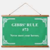 Gibbs' Regel 73 Wandteppich Mit Holzrahmen (Vorne)