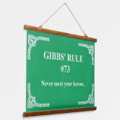 Gibbs' Regel 73 Wandteppich Mit Holzrahmen (Gewinkelt)