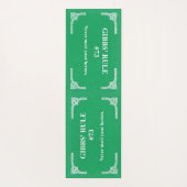 Gibbs' Regel 73 Yogamatte (Rückseite)