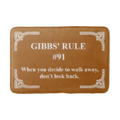 Gibbs' Regel 91 Badematte (Vorderseite)