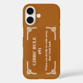 Gibbs' Regel 91 Case-Mate iPhone Hülle (Rückseite)