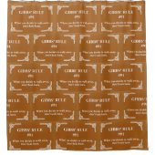 Gibbs' Regel 91 Duschvorhang (Vorderseite)
