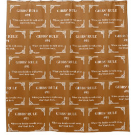 Gibbs' Regel 91 Duschvorhang