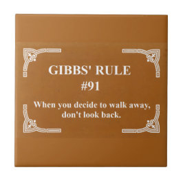 Gibbs' Regel 91 Fliese