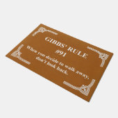Gibbs' Regel 91 Fußmatte (Schrägansicht)