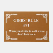 Gibbs' Regel 91 Fußmatte (Vorderseite)