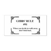 Gibbs' Regel 91 Gummistempel (Prägung)