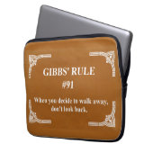 Gibbs' Regel 91 Laptopschutzhülle (Vorderseite Links)