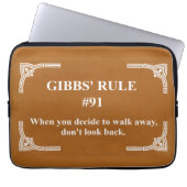 Gibbs' Regel 91 Laptopschutzhülle (Vorderseite)