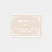 Gibbs' Regel 91 Post-it Klebezettel (Vorderseite)