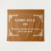 Gibbs' Regel 91 Wandteppich (Vorderseite (Horizontal))