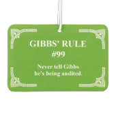 Gibbs' Regel 99 Autolufterfrischer (Rückseite)