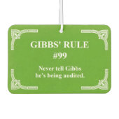 Gibbs' Regel 99 Autolufterfrischer (Vorderseite)