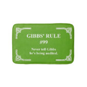 Gibbs' Regel 99 Badematte (Vorderseite)