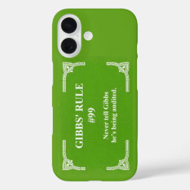 Gibbs' Regel 99 iPhone 16 Hülle