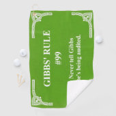 Gibbs' Regel 99 Golfhandtuch (Insitu)