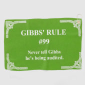 Gibbs' Regel 99 Golfhandtuch (Horizontal)