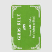 Gibbs' Regel 99 Golfhandtuch (Vorderseite)