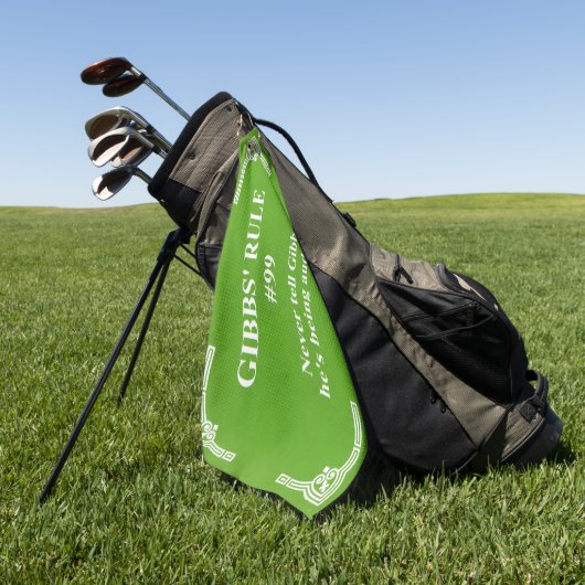 Gibbs' Regel 99 Golfhandtuch (Gras)