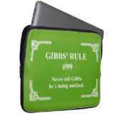 Gibbs' Regel 99 Laptopschutzhülle (Vorne Rechts)