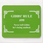 Gibbs' Regel 99 Mousepad (Vorne)