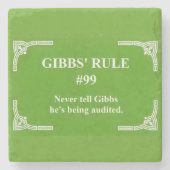 Gibbs' Regel 99 Steinuntersetzer (Vorderseite)
