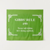 Gibbs' Regel 99 Wandteppich (Vorderseite (Horizontal))