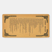 Gibbs' Regeln Banner (Horizontal)