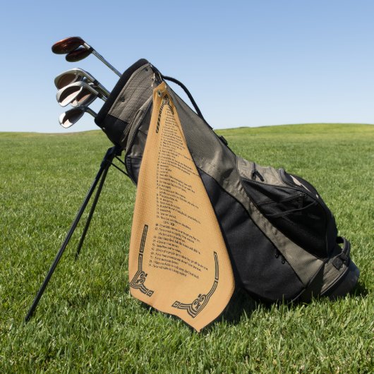 Gibbs' Regeln Golfhandtuch (Gras)