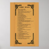 Gibbs' Regeln Poster (Vorne)