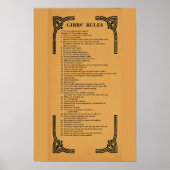 Gibbs' Regeln Poster (Vorne)