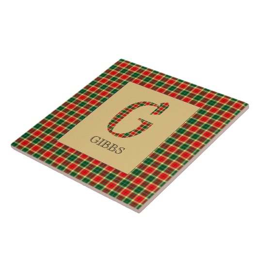 Gibbs Tartan Monogram G Fliese (Seite)