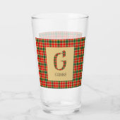 Gibbs Tartan Monogram G Glas (Rückseite)