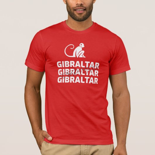 Gibraltar-Affe: British Tshirt (Vorderseite)