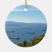 Gibraltar-Anchorage von oben Keramik Ornament (Vorne)