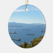 Gibraltar-Anchorage von oben Keramik Ornament (Links)