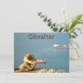 Gibraltar Barbary Ape Card (Stehend Vorderseite)