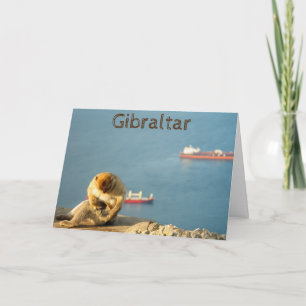 Gibraltar Barbary ape Karte