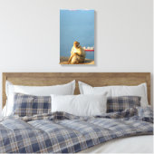Gibraltar Barbary ape Leinwanddruck (Insitu (Schlafzimmer))