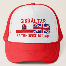Gibraltar Briten seit Hut der Truckerkappe