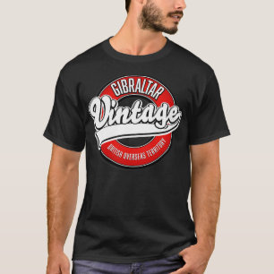 Gibraltar Britisches Überseegebiet Vintag T-Shirt