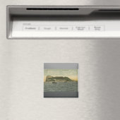 Gibraltar Felsen aus der Bucht, Vintag Magnet (In Situ (Geschirrspüler))