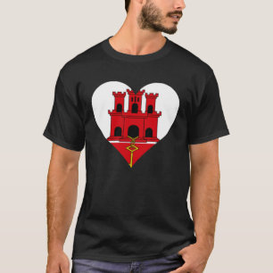 Gibraltar Flag Herz Gibraltar Liebe Gibraltar T-Shirt