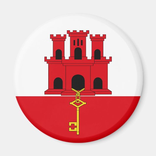 Gibraltar Flag Magnet (Vorne)